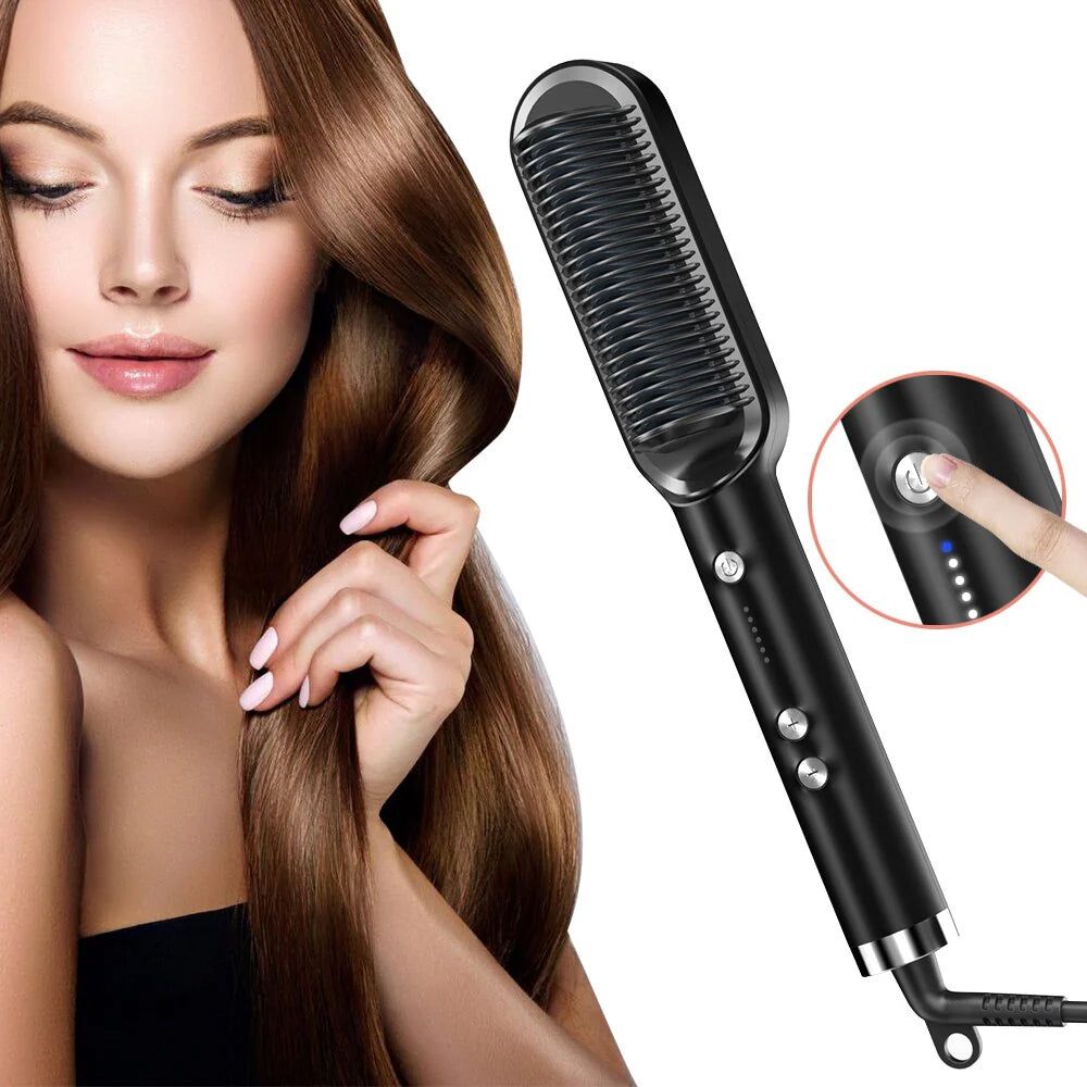 StyleEase Pro™ - Cepillo Alisador de pelo 3 en 1